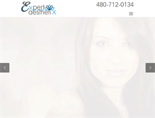 Tablet Screenshot of expertaesthetix.com